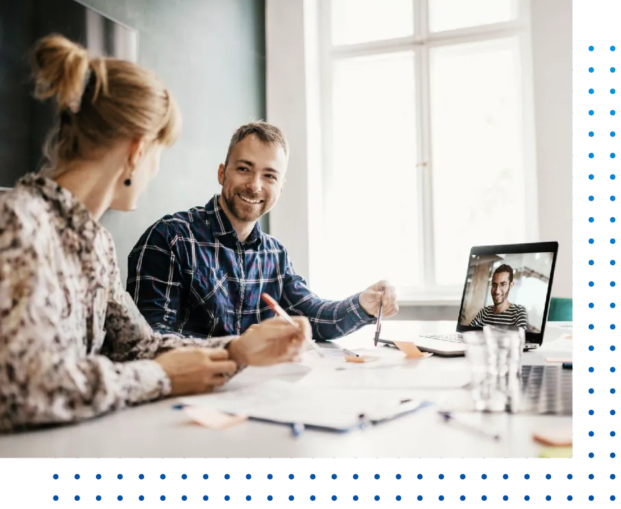 Hiring team interviewing a qualified candidate